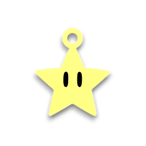 LLAVERO KEYCHAIN MARIO STAR
