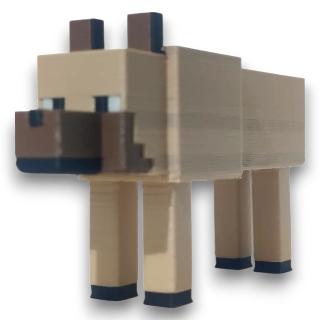 FIGURAS / PERRO MINECRAFT 1
