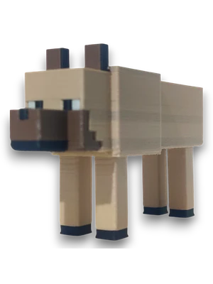 FIGURAS / PERRO MINECRAFT