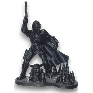 FIGURA MANDALORIAN Y GROGU 