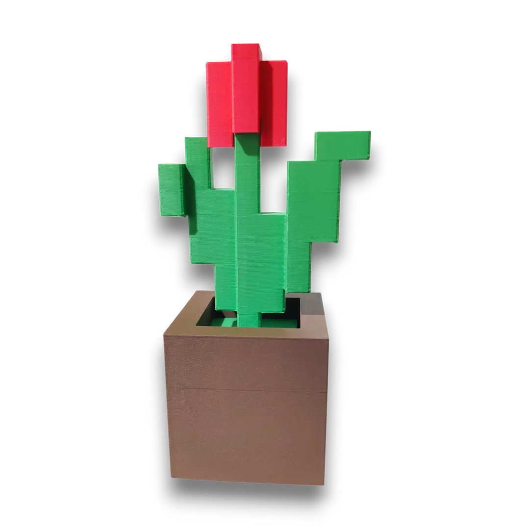 PLANTA MINECRAFT COLOR ROJO 1