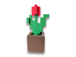 PLANTA MINECRAFT COLOR ROJO