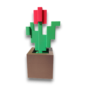 PLANTA MINECRAFT COLOR ROJO