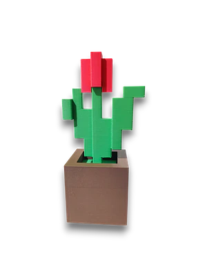 PLANTA MINECRAFT COLOR ROJO