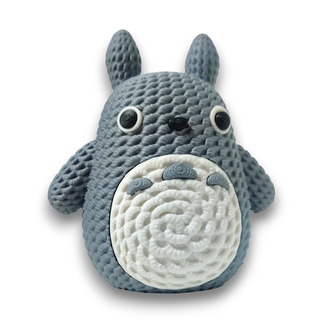 FIGURA TOTOTRO ESTILO CROCHET GRIS 1
