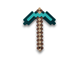 LLAVERO KEYCHAIN PICA MINECRAFT