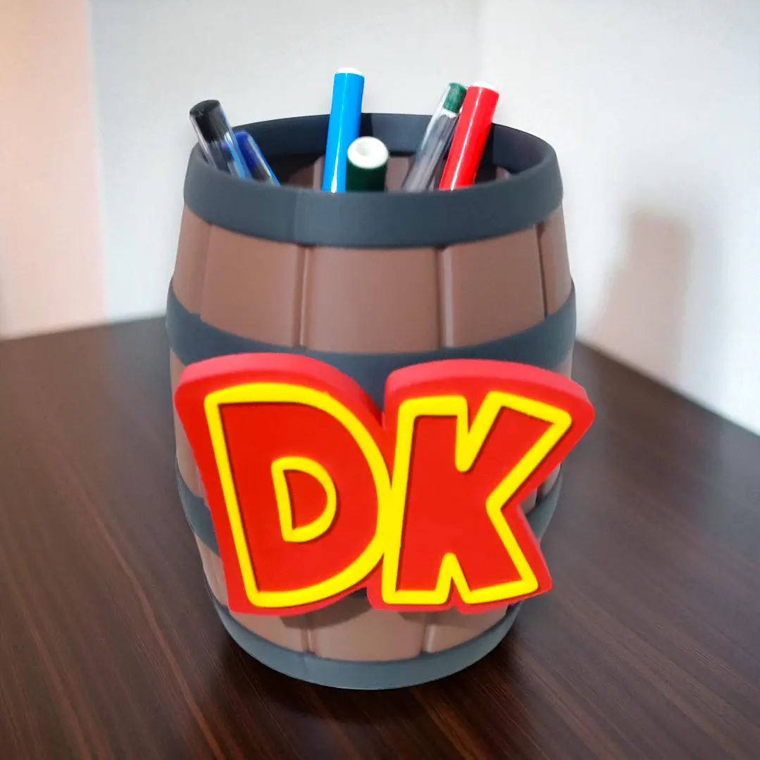 PORTALAPICES BARRIL DONKEY KONG  1