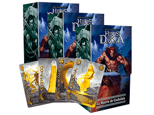 PREVENTA 3 RELATOS DE HIJOS DE DAANA - MUERTE DE CUCHULAIN + 2 CARTAS SECRETAS AL AZAR