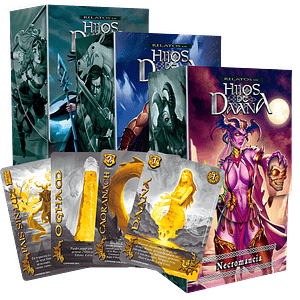RELATOS DE HIJOS DE DAANA - LUZ ESMERALDA + NECROMANCIA + MUERTE DE CUCHULAIN + 2 CARTAS SECRETAS AL AZAR
