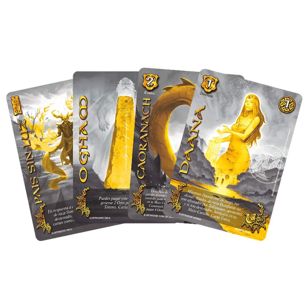 RELATOS DE HIJOS DE DAANA - LUZ ESMERALDA + NECROMANCIA + MUERTE DE CUCHULAIN + 2 CARTAS SECRETAS AL AZAR 6