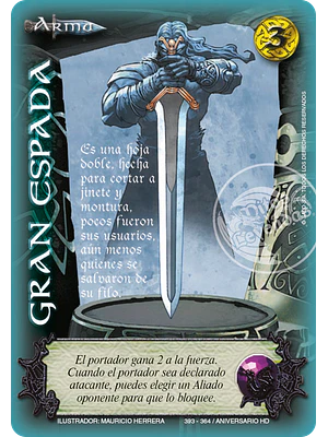 GRAN ESPADA REWORK ANIVERSARIO HD