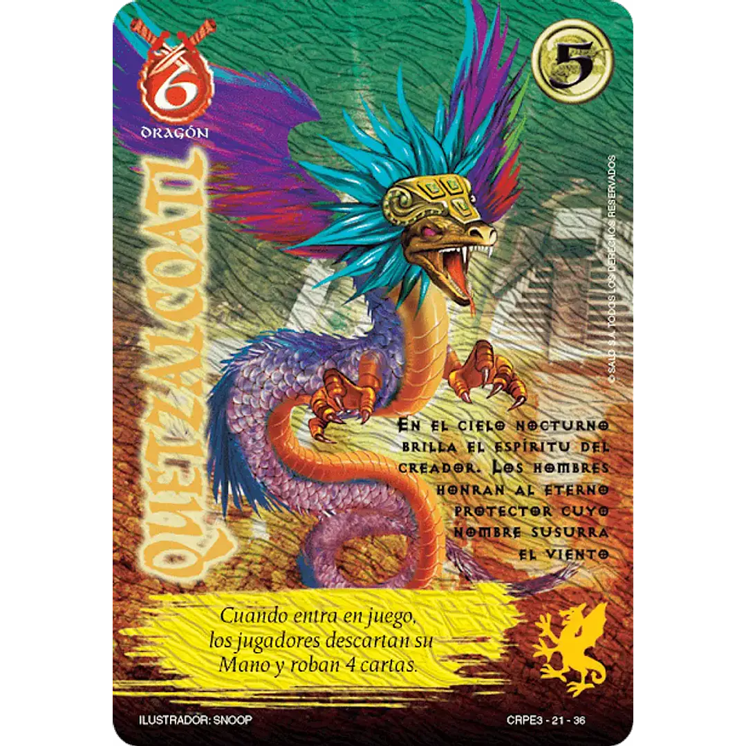 QUETZALCOATL (CRPE3 - DRAGÓN) - SINGLES MITOS Y LEYENDAS 1