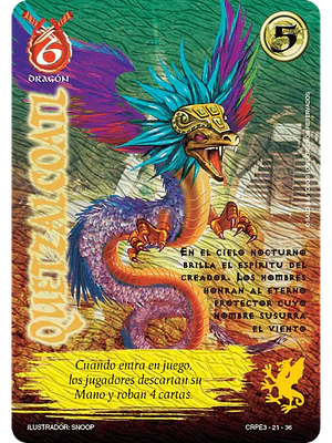 QUETZALCOATL (CRPE3 - DRAGÓN) - SINGLES MITOS Y LEYENDAS