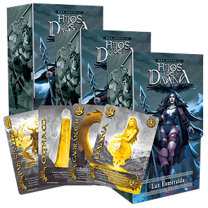 PREVENTA 3 RELATOS DE HIJOS DE DAANA - LUZ ESMERALDA + 2 CARTAS SECRETAS AL AZAR