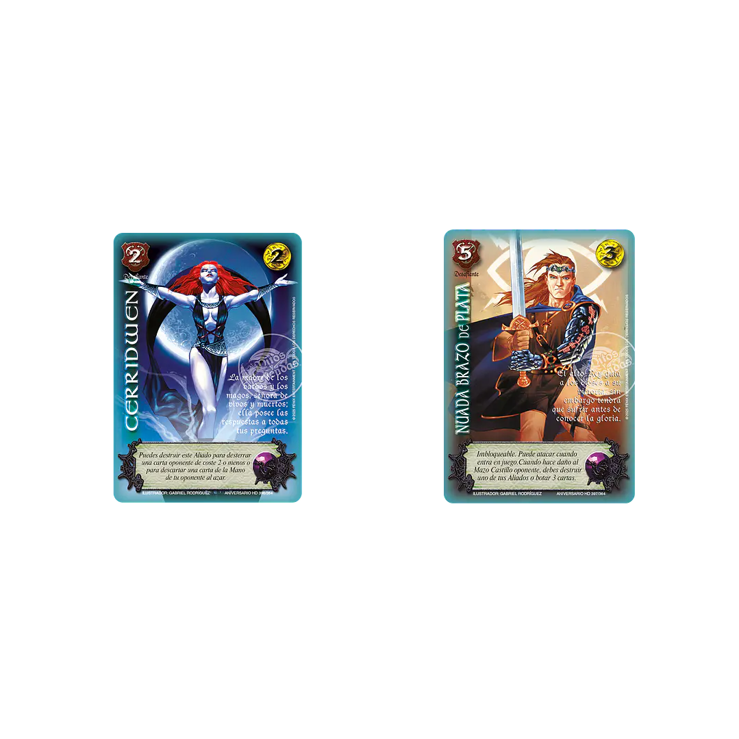 PREVENTA 3 RELATOS DE HIJOS DE DAANA - LUZ ESMERALDA + 2 CARTAS SECRETAS AL AZAR 7