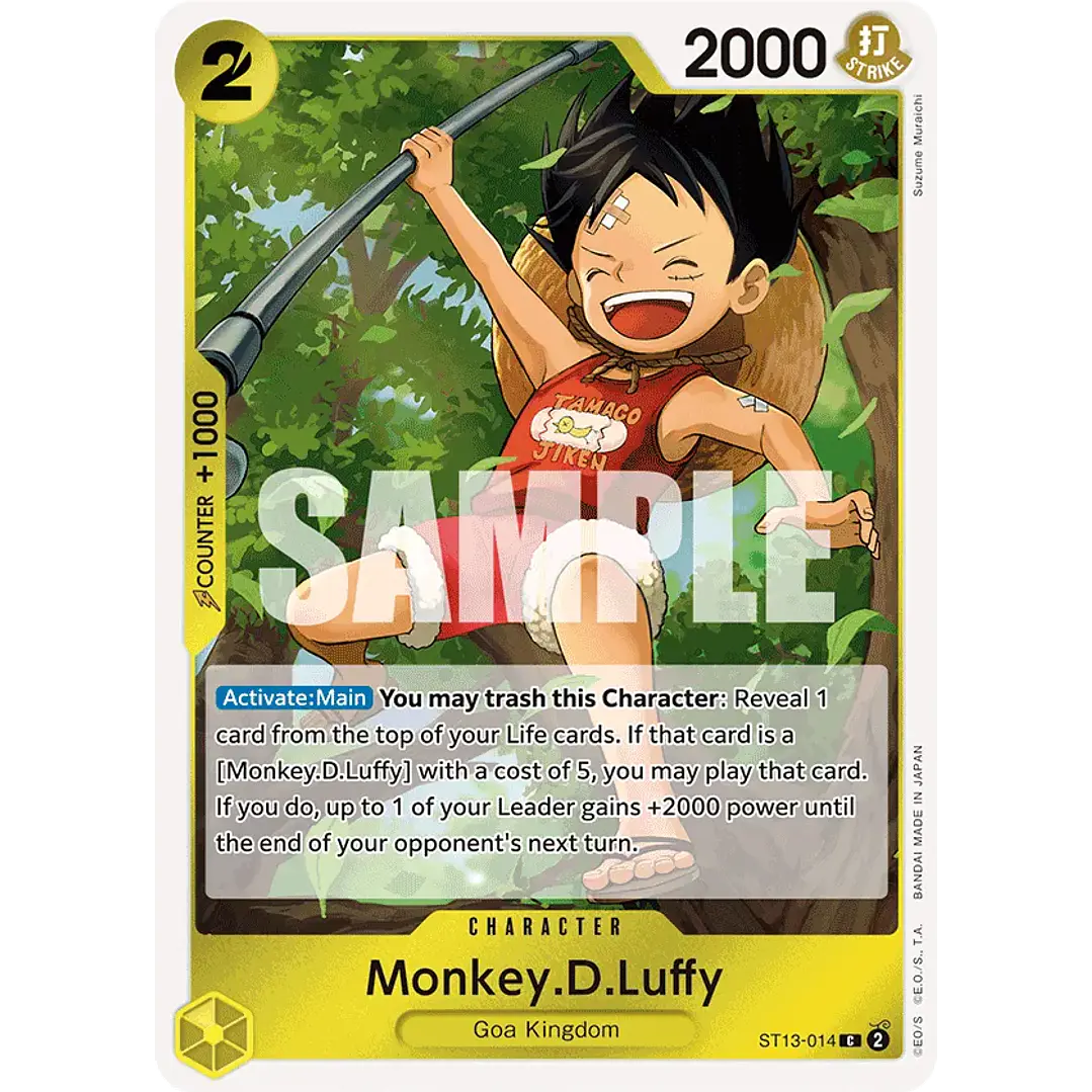 MONKEY.D.LUFFY ST13-014 - SINGLES ONE PIECE 1