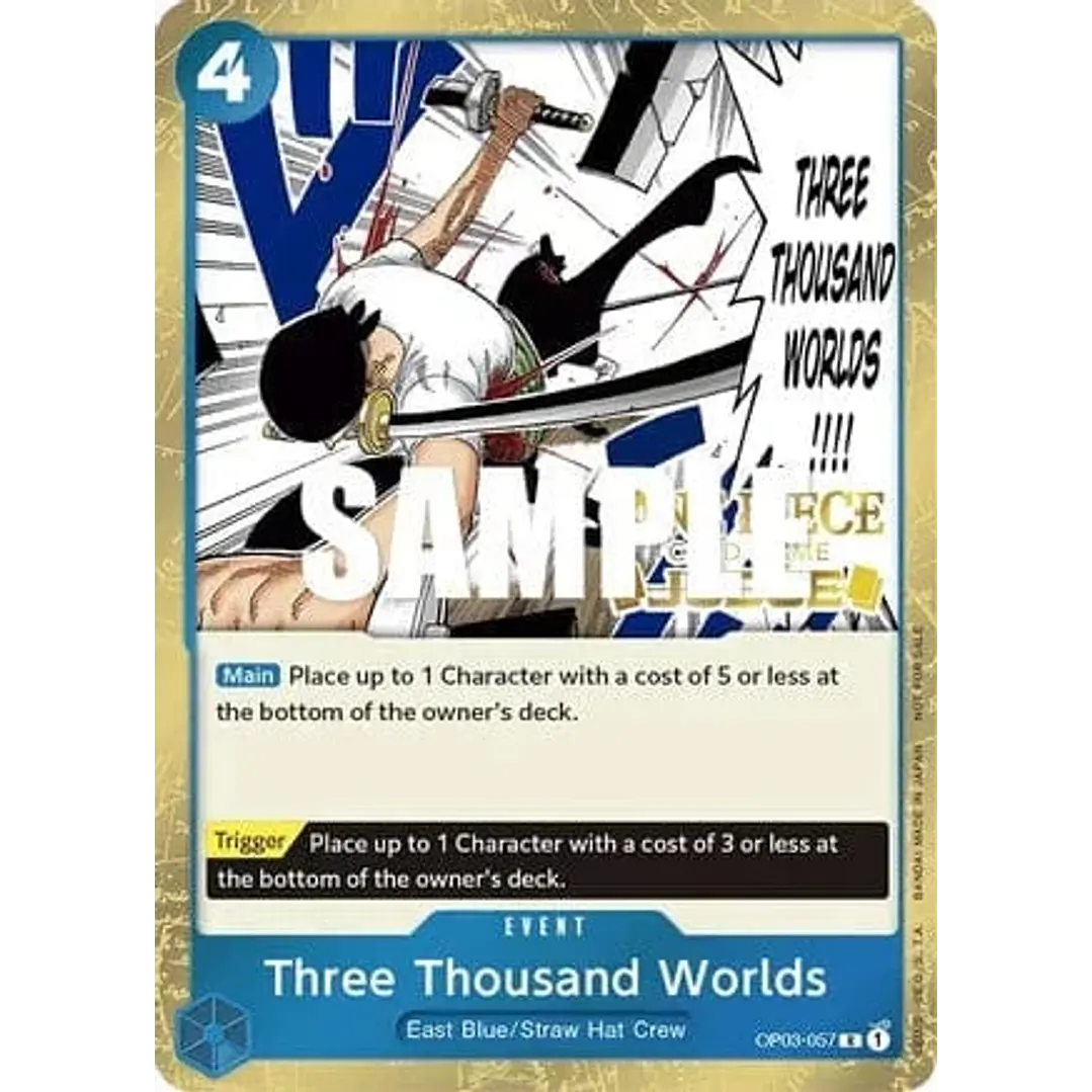 THREE THOUSAND WORLDS OP03-057 - SINGLES ONE PIECE 1