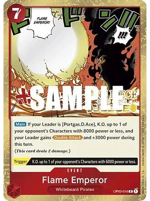 FLAME EMPEROR OP03-016 - SINGLES ONE PIECE