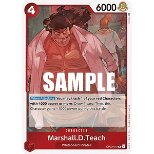 MARSHALL.D.TEACH OP03-012 - SINGLES ONE PIECE