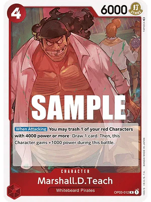 MARSHALL.D.TEACH OP03-012 - SINGLES ONE PIECE