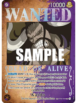 KAIDO (WANTED POSTER) ST04-003 - SINGLES ONE PIECE