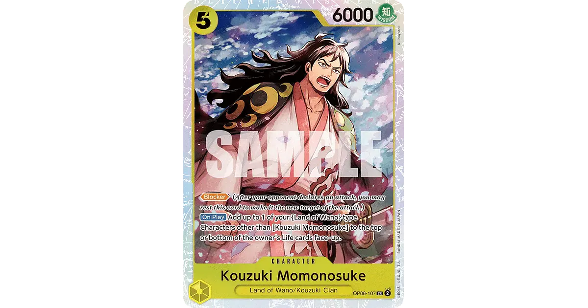 KOUZUKI MOMONOSUKE OP06-107 - SINGLES ONE PIECE