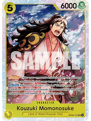 KOUZUKI MOMONOSUKE OP06-107 - SINGLES ONE PIECE