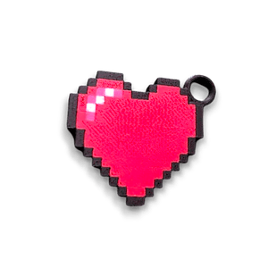 LLAVERO KEYCHAIN CORAZON MINECRAFT