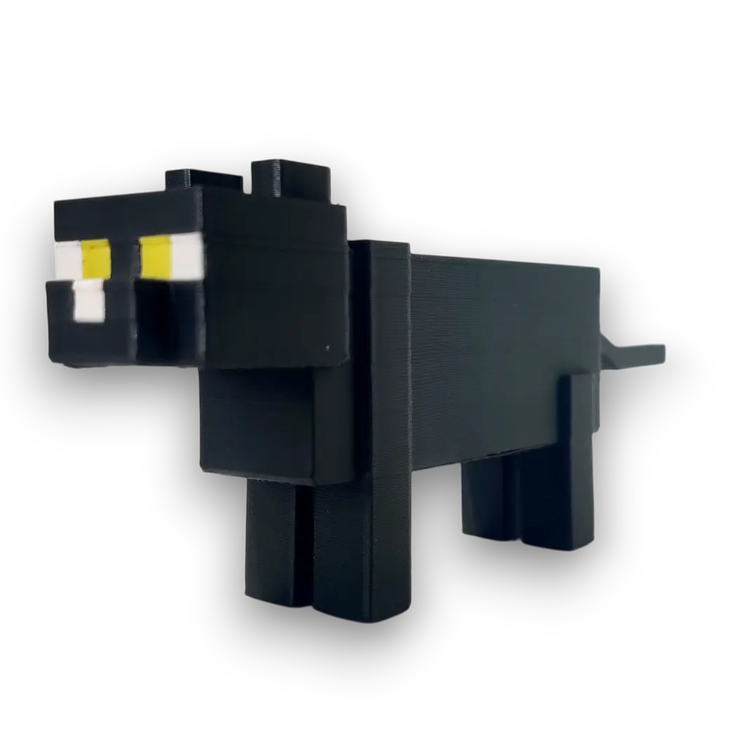 FIGURAS / GATO NEGRO MINECRAFT 2