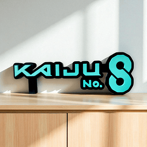 LOGO KAIJU NO. 8 3D