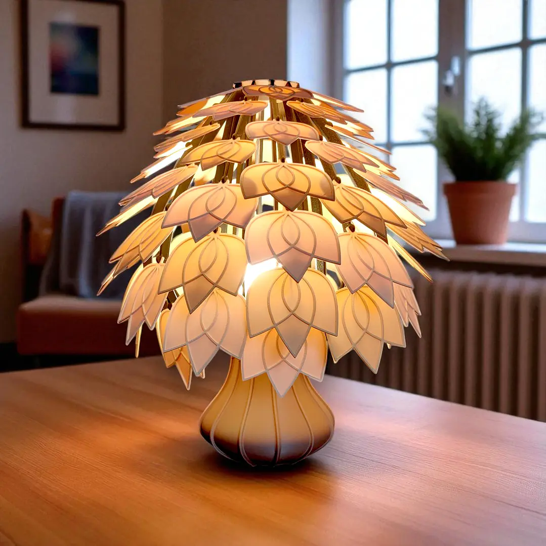 LÁMPARA DISEÑO HOJA  CON LUZ LED – DISEÑO ÚNICO PARA DECORACIÓN 1