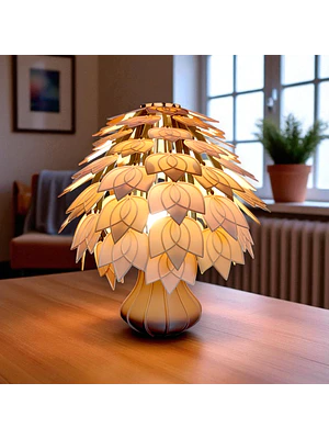 LÁMPARA DISEÑO HOJA  CON LUZ LED – DISEÑO ÚNICO PARA DECORACIÓN