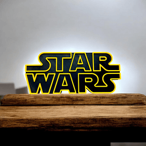 LOGO STAR WARS 3D