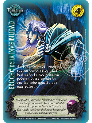 BROCHE DE LA INVISIBILIDAD (HD ANIVERSARIO - VASALLA - REWORK)