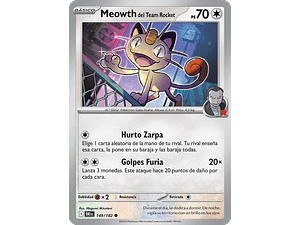 MEOWTH DEL EQUIPO ROCKET 149/182 - Singles Pokemon TCG