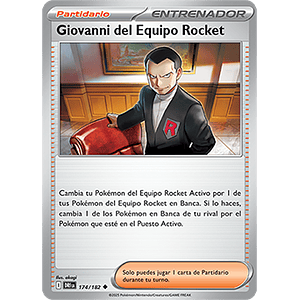 GIOVANNI DEL EQUIPO ROCKET 174/182  - Singles Pokemon TCG