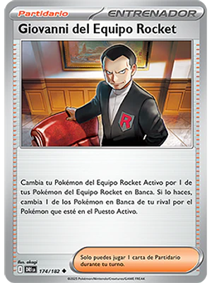 GIOVANNI DEL EQUIPO ROCKET 174/182  - Singles Pokemon TCG