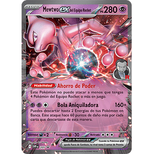MEWTWO EX DEL EQUIPO ROCKET 149/182 PROMO - Singles Pokemon TCG