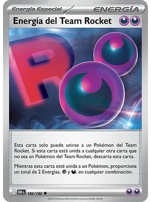 ENERGIA DEL EQUIPO ROCKET 182/182