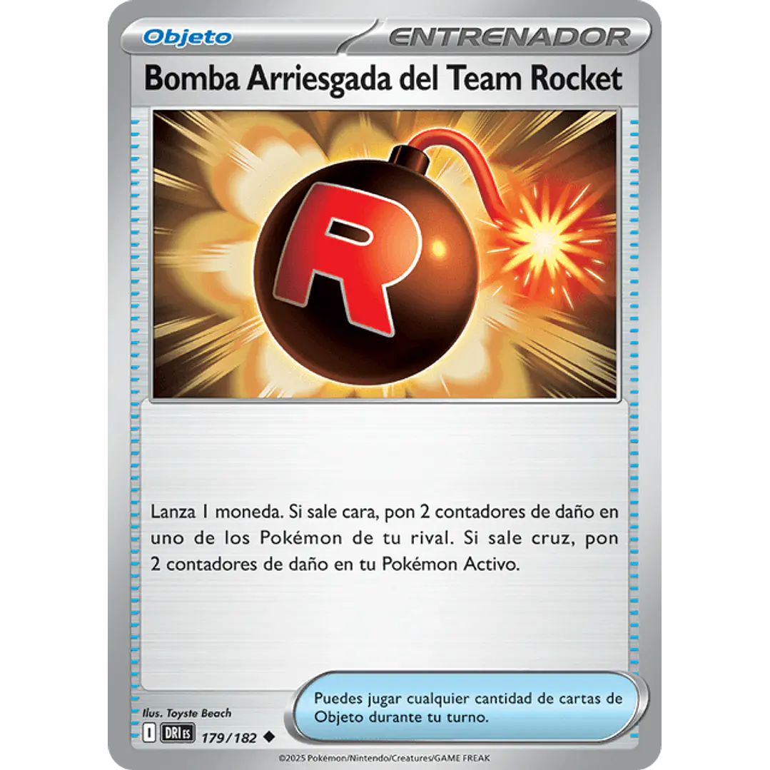 BOMBA RIESGOSA DEL EQUIPO ROCKET 179/182 1