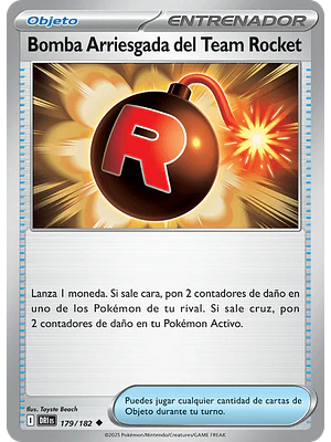 BOMBA RIESGOSA DEL EQUIPO ROCKET 179/182