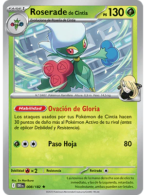ROSERADE DE CYNTHIA 008/182