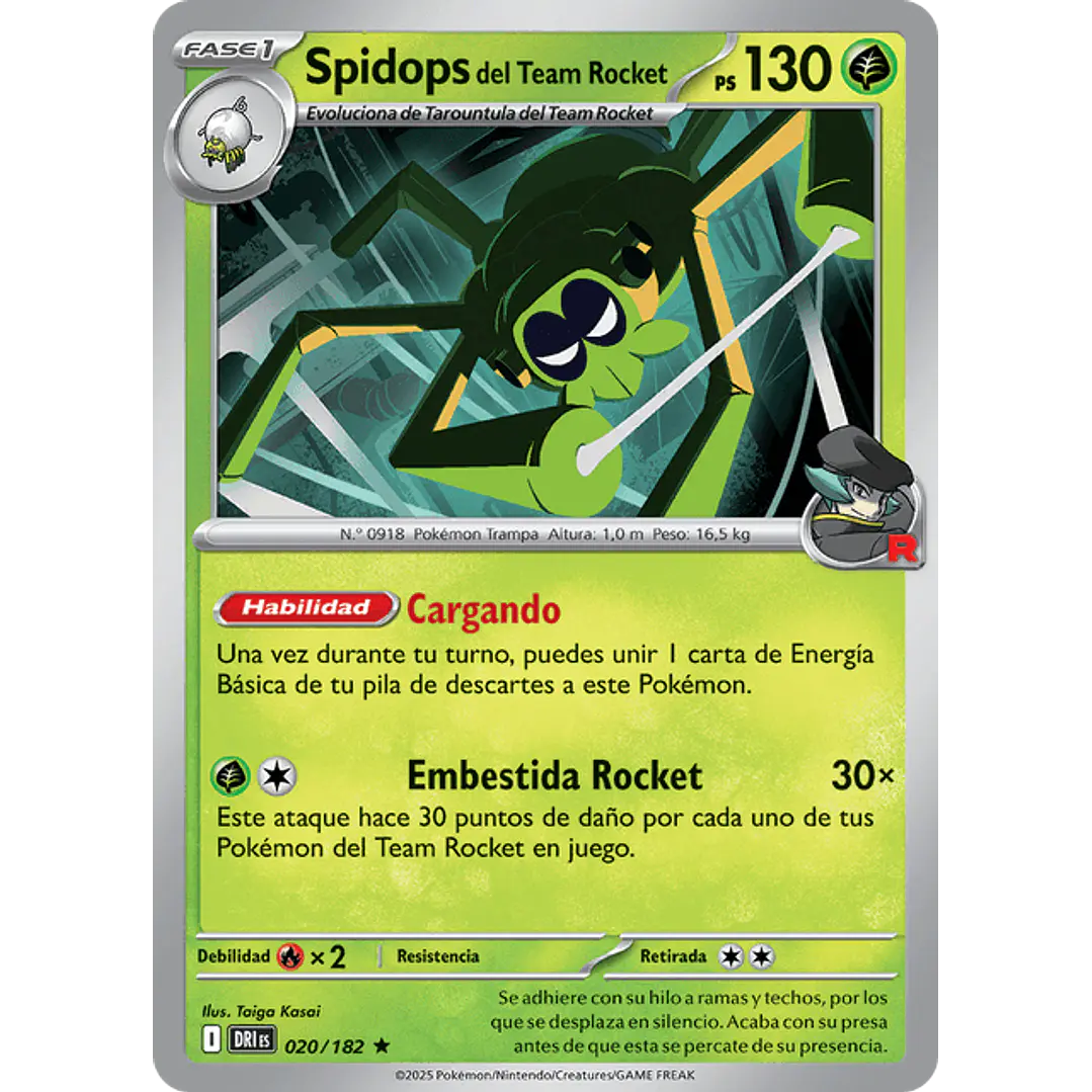 SPIDOPS DEL EQUIPO ROCKET 020/182 1