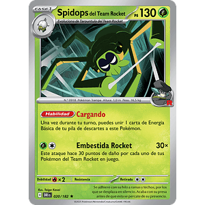 SPIDOPS DEL EQUIPO ROCKET 020/182