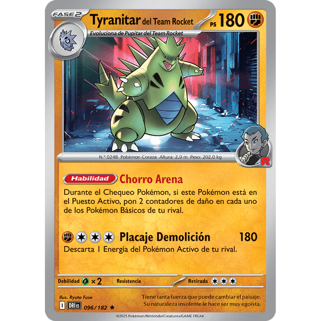 TYRANITAR DEL EQUIPO ROCKET 096/182 1