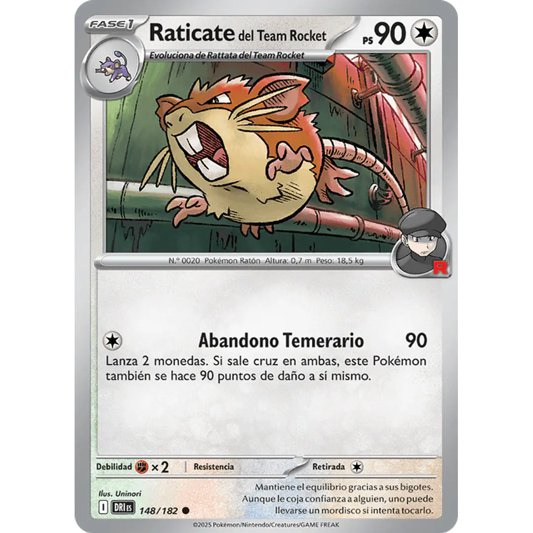 RATICATE DEL EQUIPO ROCKET 142/182 1