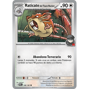 RATICATE DEL EQUIPO ROCKET 142/182