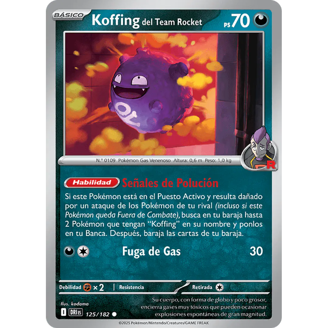 KOFFING DEL EQUIPO ROCKET 125/182 1