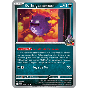KOFFING DEL EQUIPO ROCKET 125/182
