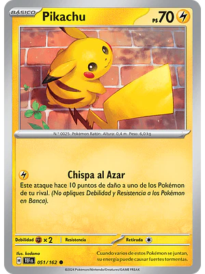 PIKACHU 051/162